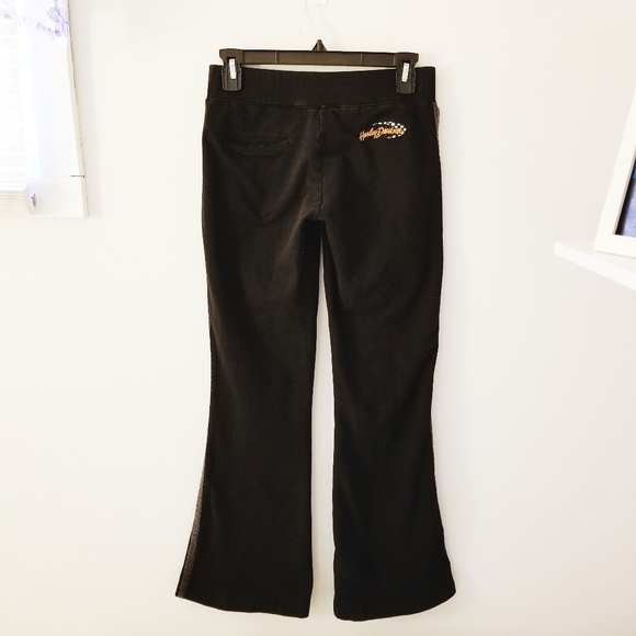 Harley-Davidson Pants & Jumpsuits | Womens Harley Davidson Striped Zip Up Sweatpants | Poshmark